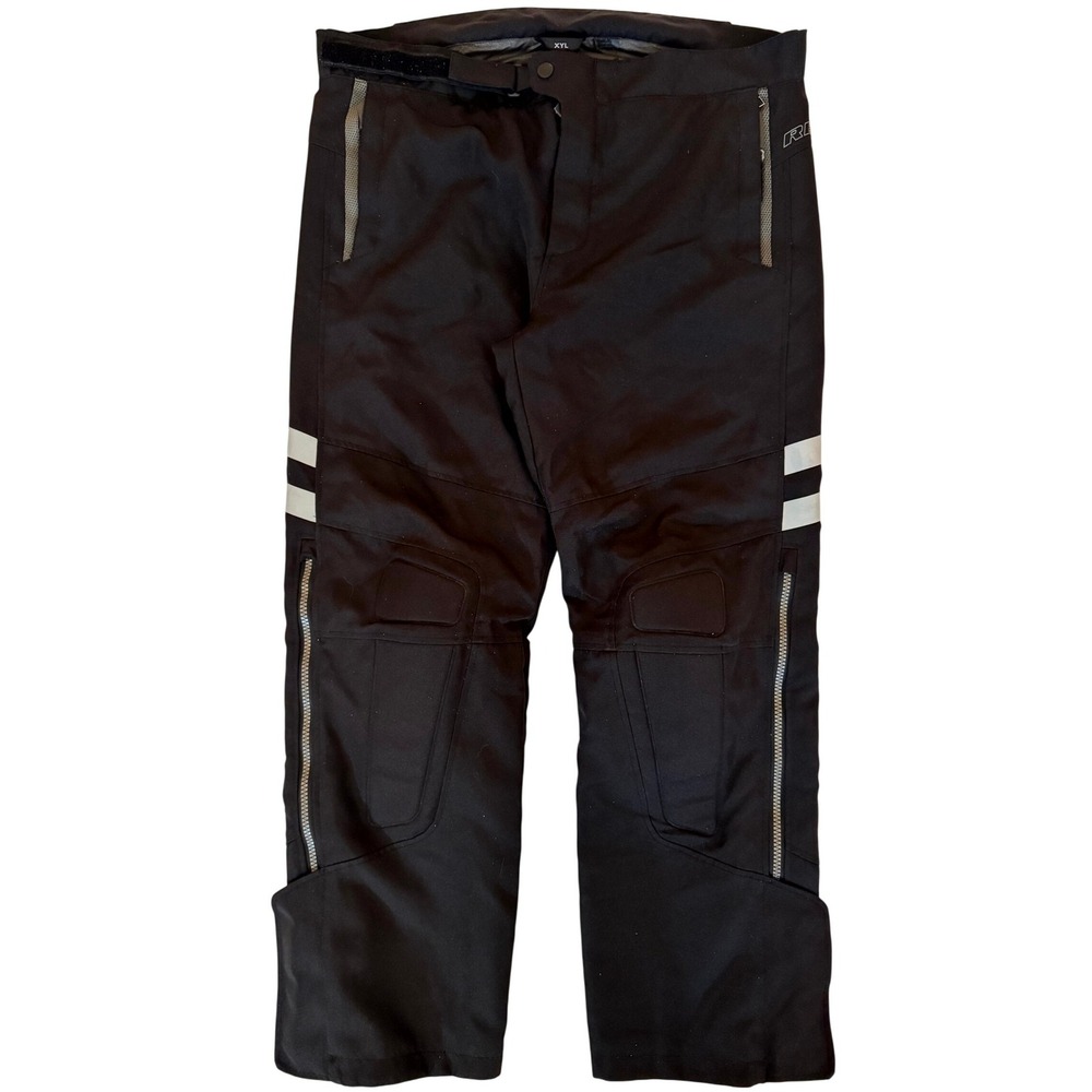 REV'IT! Motorcycle Overpants Black CE Knee Armor Reflective Strips Men's XXL
